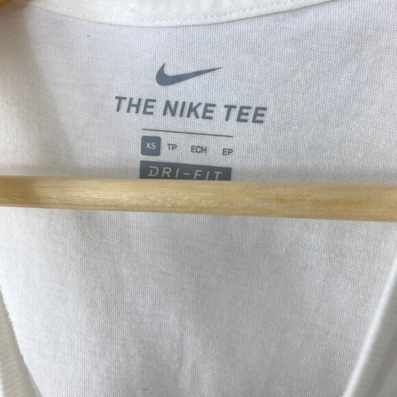 Nike White Just Do It Tank Top Size X-Small - Picture 3 of 6